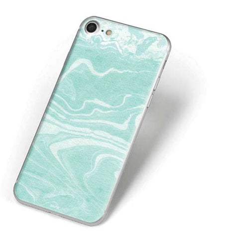 Mint Marbling iPhone 7 Skin