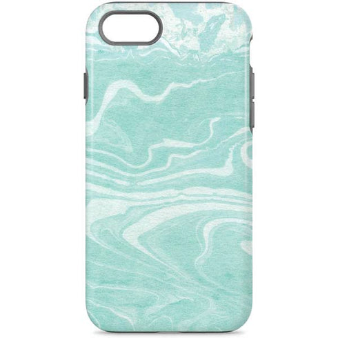 Mint Marbling iPhone 8 Pro Case