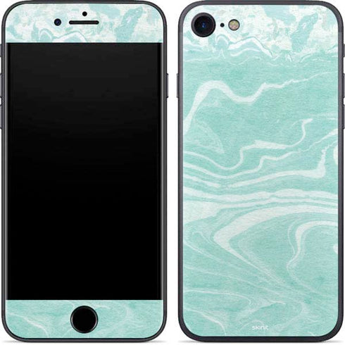 Mint Marbling iPhone 8 Skin