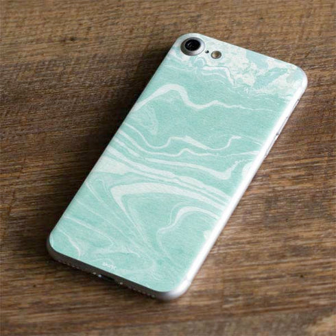 Mint Marbling iPhone 8 Skin