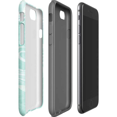 Mint Marbling iPhone SE (2nd & 3rd Gen) Pro Case
