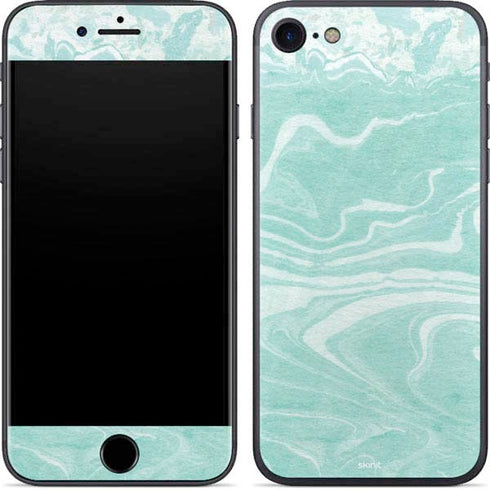 Mint Marbling iPhone SE (2nd & 3rd Gen) Skin