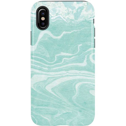 Mint Marbling iPhone X Pro Case