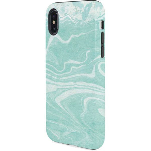 Mint Marbling iPhone X Pro Case