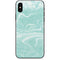Mint Marbling iPhone X Skin