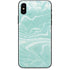 Mint Marbling iPhone X Skin