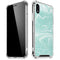 Mint Marbling iPhone XR Clear Case