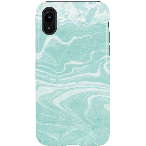 Mint Marbling iPhone XR Pro Case