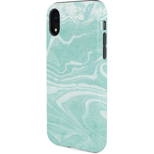 Mint Marbling iPhone XR Pro Case