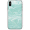 Mint Marbling iPhone XS Skin