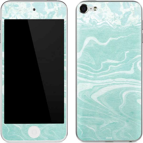 Mint Marbling Apple iPod Skin