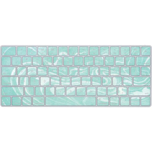 Mint Marbling Magic Keyboard Skin
