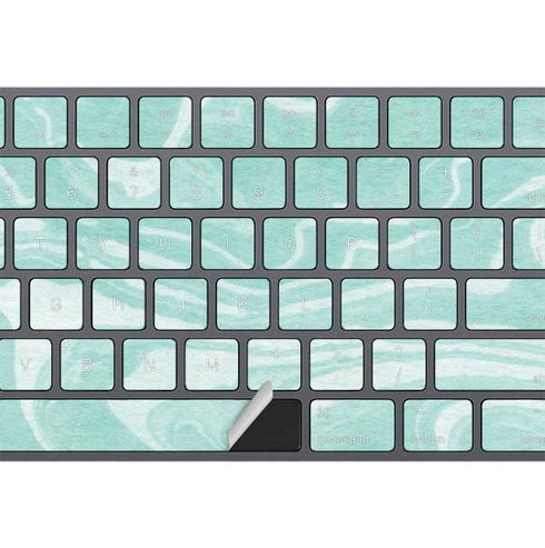 Mint Marbling Magic Keyboard with Numeric Keypad Skin