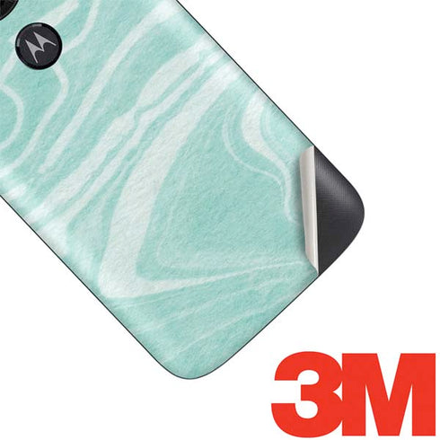 Mint Marbling Moto E5 Play Skin