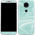 Mint Marbling Moto E5 Plus Skin