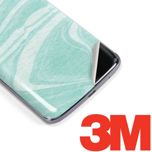 Mint Marbling Moto E5 Plus Skin