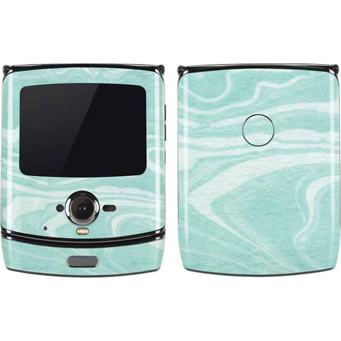 Mint Marbling Motorola RAZR Skin