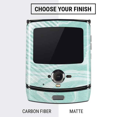 Mint Marbling Motorola RAZR Skin