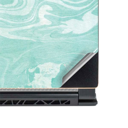 Mint Marbling MSI GS65 Stealth Laptop Skin