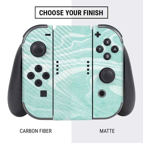 Mint Marbling Nintendo Switch Bundle Skin