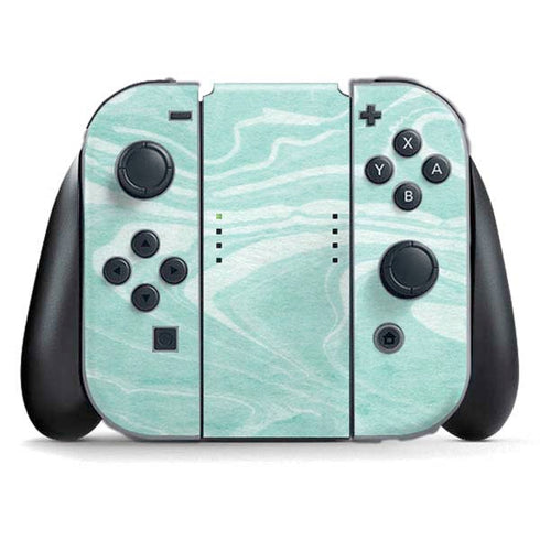 Mint Marbling Nintendo Switch (2017-2021) Joy-Con Controller Skin