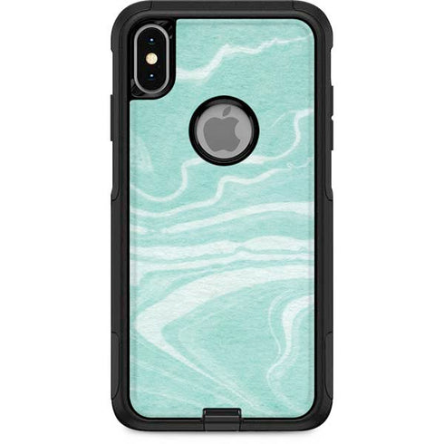 Mint Marbling Otterbox Commuter iPhone Skin