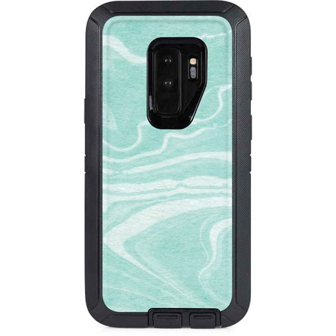 Mint Marbling Otterbox Defender Galaxy Skin