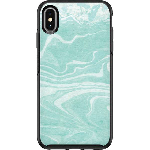 Mint Marbling Otterbox Symmetry iPhone Skin