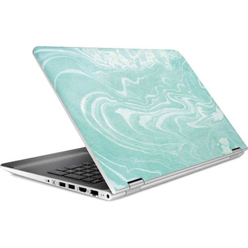 Mint Marbling HP Pavilion Skin