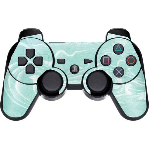 Mint Marbling PS3 Dual Shock wireless controller Skin