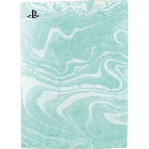 Mint Marbling PS5 Console Skin