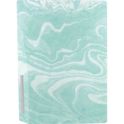 Mint Marbling PS5 Console Skin