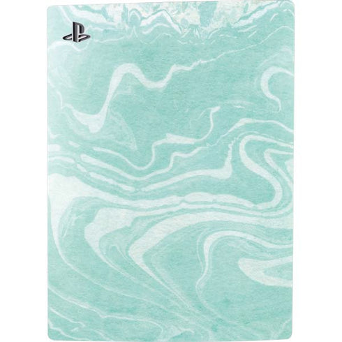 Mint Marbling PS5 Digital Edition Console Skin