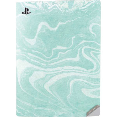 Mint Marbling PS5 Digital Edition Console Skin