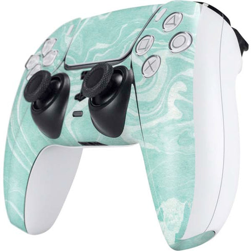 Mint Marbling PS5 Controller Skin