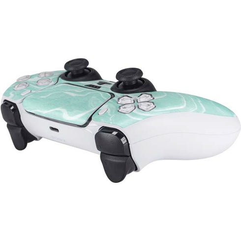 Mint Marbling PS5 Controller Skin