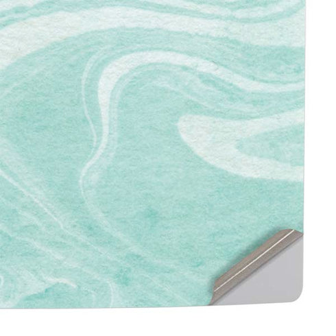 Mint Marbling PS5 Slim Disk Console Skin