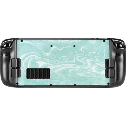 Mint Marbling Steam Deck Handheld Gaming Computer Skin