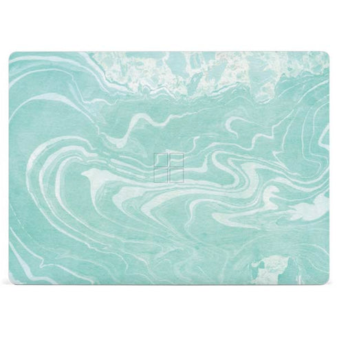 Mint Marbling Surface Laptop 2 Skin