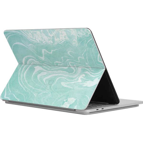 Mint Marbling Surface Laptop Studio Skin
