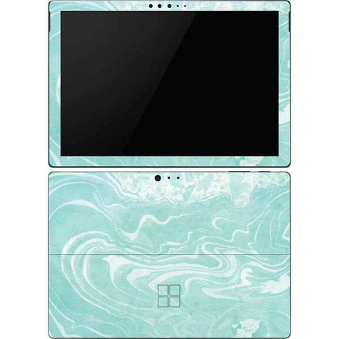 Mint Marbling Surface Pro 6 Skin