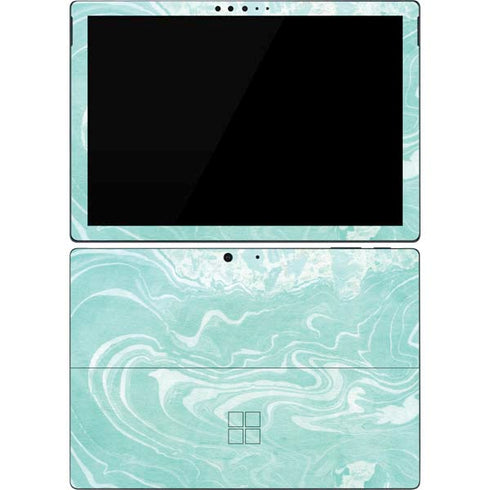 Mint Marbling Surface Pro 7 Skin