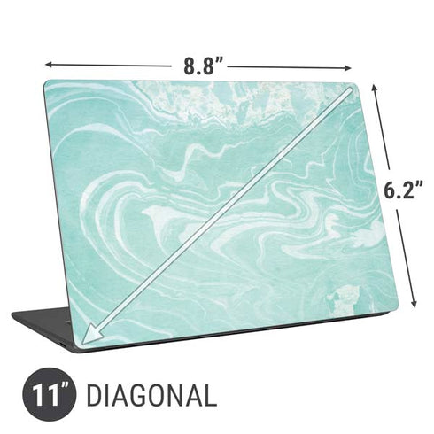 Mint Marbling Universal Laptop 11in (8.8 x 6.2in) Skin