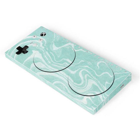 Mint Marbling Xbox Adaptive Controller Skin