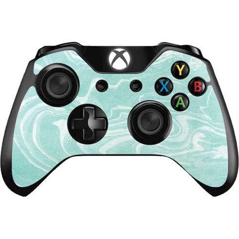 Mint Marbling Xbox One Controller Skin