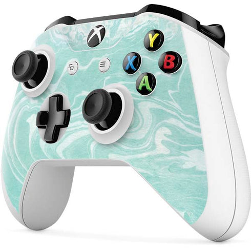 Mint Marbling Xbox One S Controller Skin