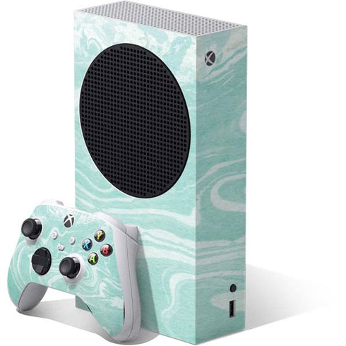 Mint Marbling Xbox Series S Bundle Skin