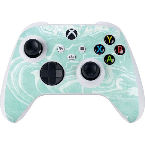 Mint Marbling Xbox Series S Controller Skin