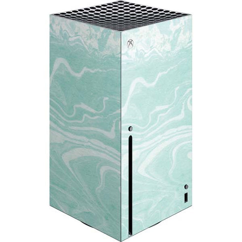 Mint Marbling Xbox Series X Console Skin