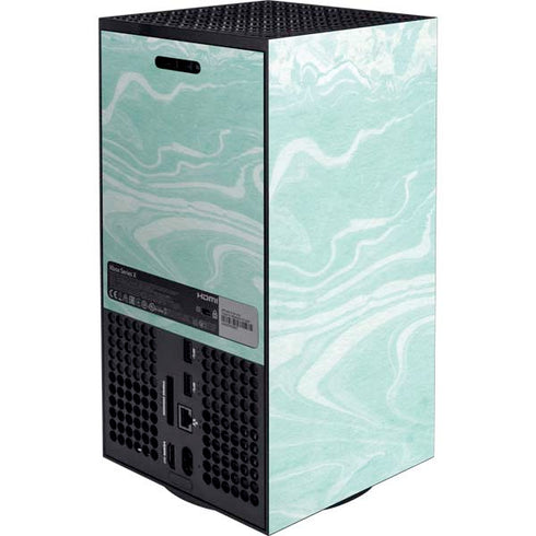 Mint Marbling Xbox Series X Console Skin